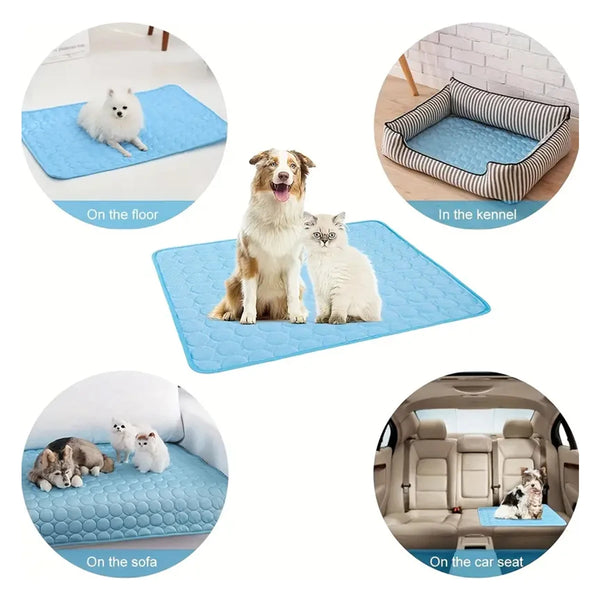 Cooling Ice Silk Dog Bed Mat