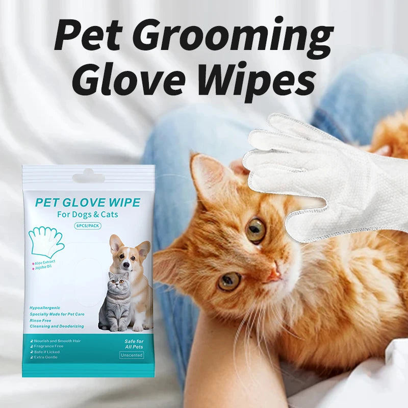 Gants de nettoyage jetables pour animaux