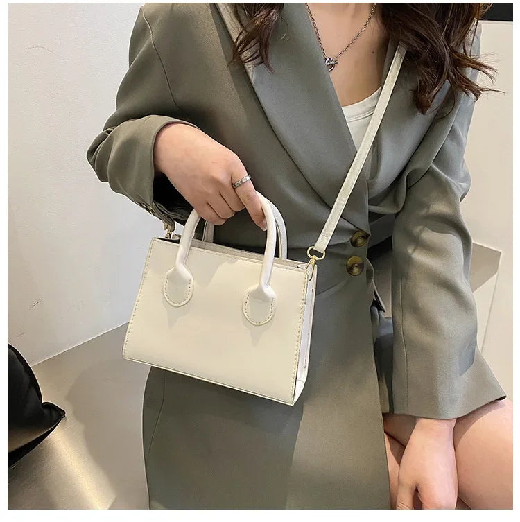 Minimalist Square PU Leather Crossbody Bag