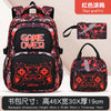 Rotes Graffiti-Backpack-Set mit Rucksack und eigenem Beutel