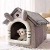 Cama para Perros Tipo Cueva con Funda Extraíble