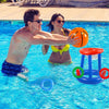 Inflatable Pool Basketball Hoop & Floating Ring Set