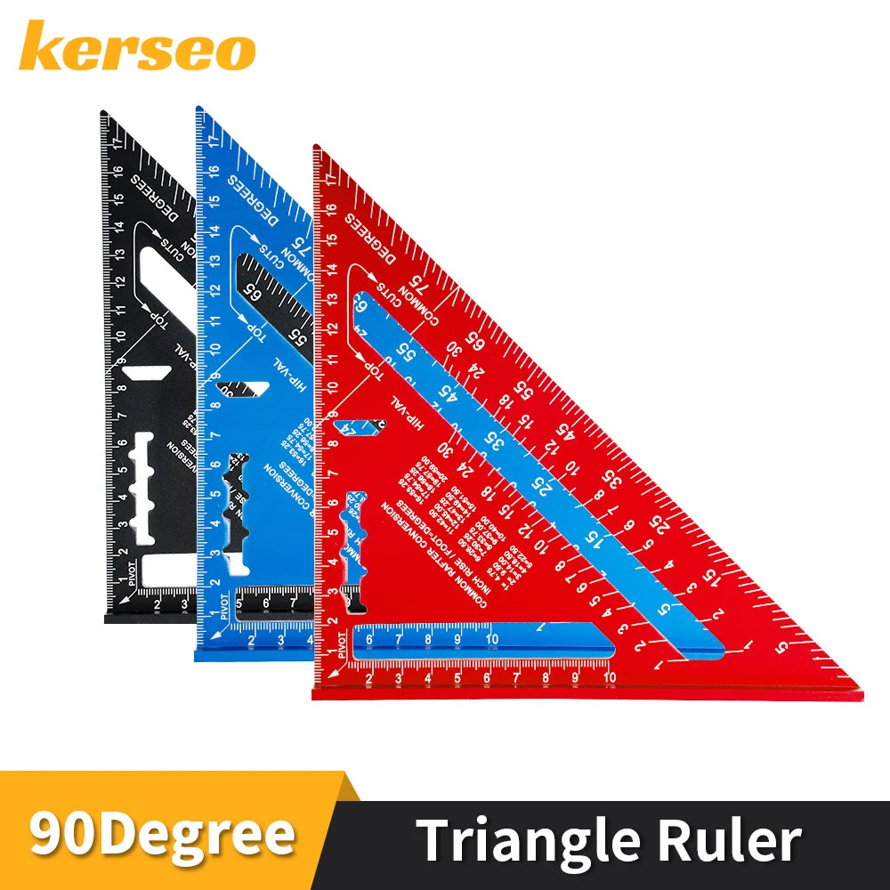 7-Inch Aluminum Alloy Triangle Ruler for Precision Marking