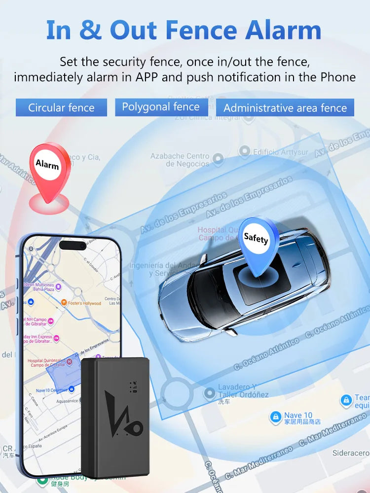 4G GPS Vehicle Tracker with Long Battery Life and Geo-Fence Alerts