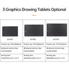 Ultra-Thin Graphics Drawing Tablet with Battery-Free Stylus