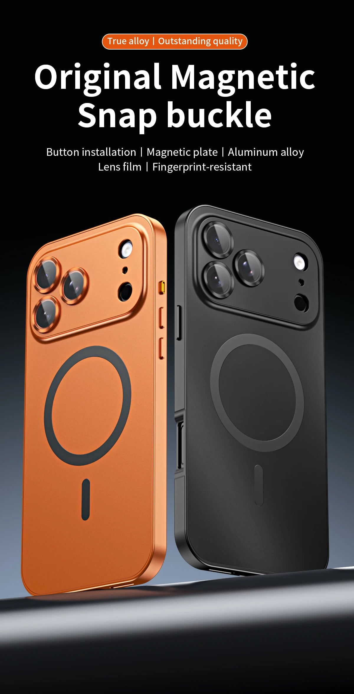 Magnetic Aluminum Phone Case