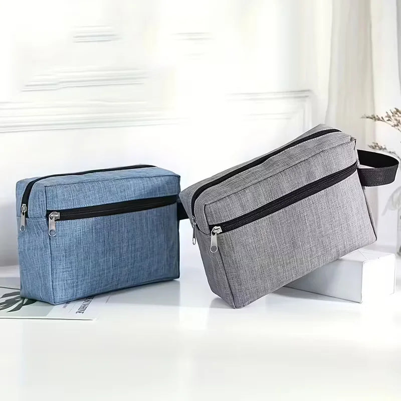 Men's Large-Capacity Travel Toiletry Bag with Hanging Hook