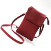 Bolso bandolera compacto de piel sintética