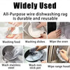 Double-Layer Steel Wire Cleaning Cloth with Microfiber Mesh