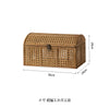 Panier de Rangement en Rotin Vintage avec Couvercle