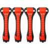 A set of three orange and black emergency escape hammers with seatbelt cutters.