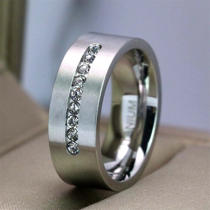 Geometric CZ Couple Ring Set