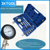 Blue ZKTool 11PC Compression Tester kit showing a pressure gauge and various adapters.