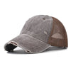 Casquette de baseball en coton lavé vintage