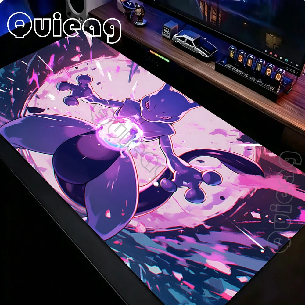 Extra-Large Anime Mouse Pad with Non-Slip Rubber Base