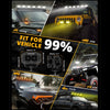 4 Inch LED Driving Lights with Amber DRL and Side Shooter