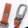 Handcrafted Leather Keychain with Zinc Alloy Ring
