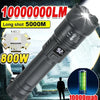 Rechargeable LED Flashlight with Zoom Lens