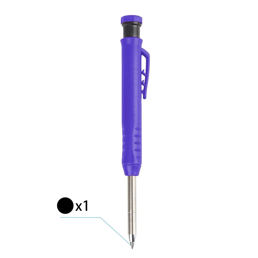 Precision Carpenter's Mechanical Pencil with Integrated Sharpener