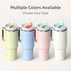 Insulated Stainless Steel Travel Tumbler with Straw Lid