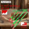 A set of ten sharp teencee cutting blades with 1/2 inch shanks for straight fast cuts.