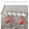 Wall-Mounted Mop and Broom Holder with Adhesive Mount