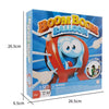 A box for a Boom Boom Balloon game set featuring colorful illustrations and text.