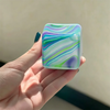 Squishy Stress Relief Cube with Soothing Swirl Design
