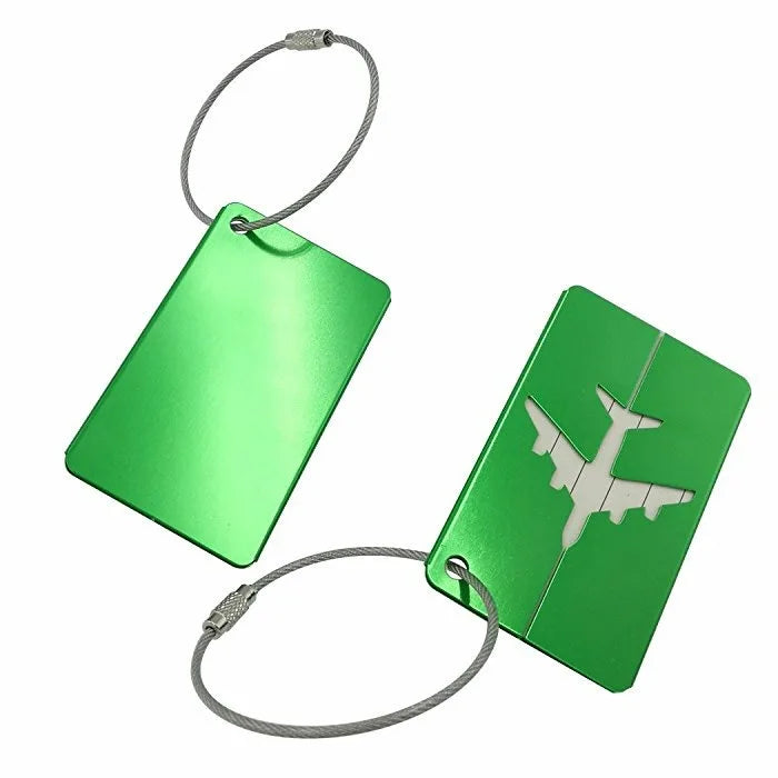 Aircraft-Grade Aluminum Luggage Tag with ID Card Slot
