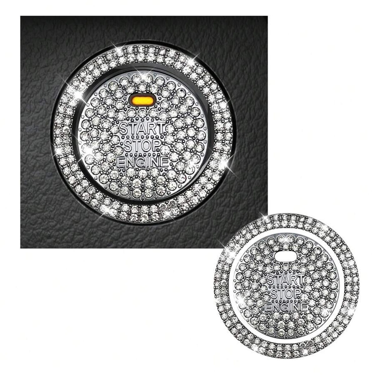 Crystal Rhinestone Car Start Button Cover