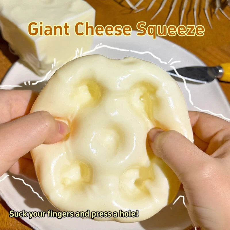 Realistic Cheese Squishy Fidget Toy – Slow-Rising Stress Relief