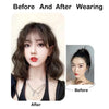 14-Inch Wavy Clip-In Hair Topper with Bangs