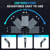Retractable Car Charger with Starry Sky Spotlight – 4-in-1 Fast Charging