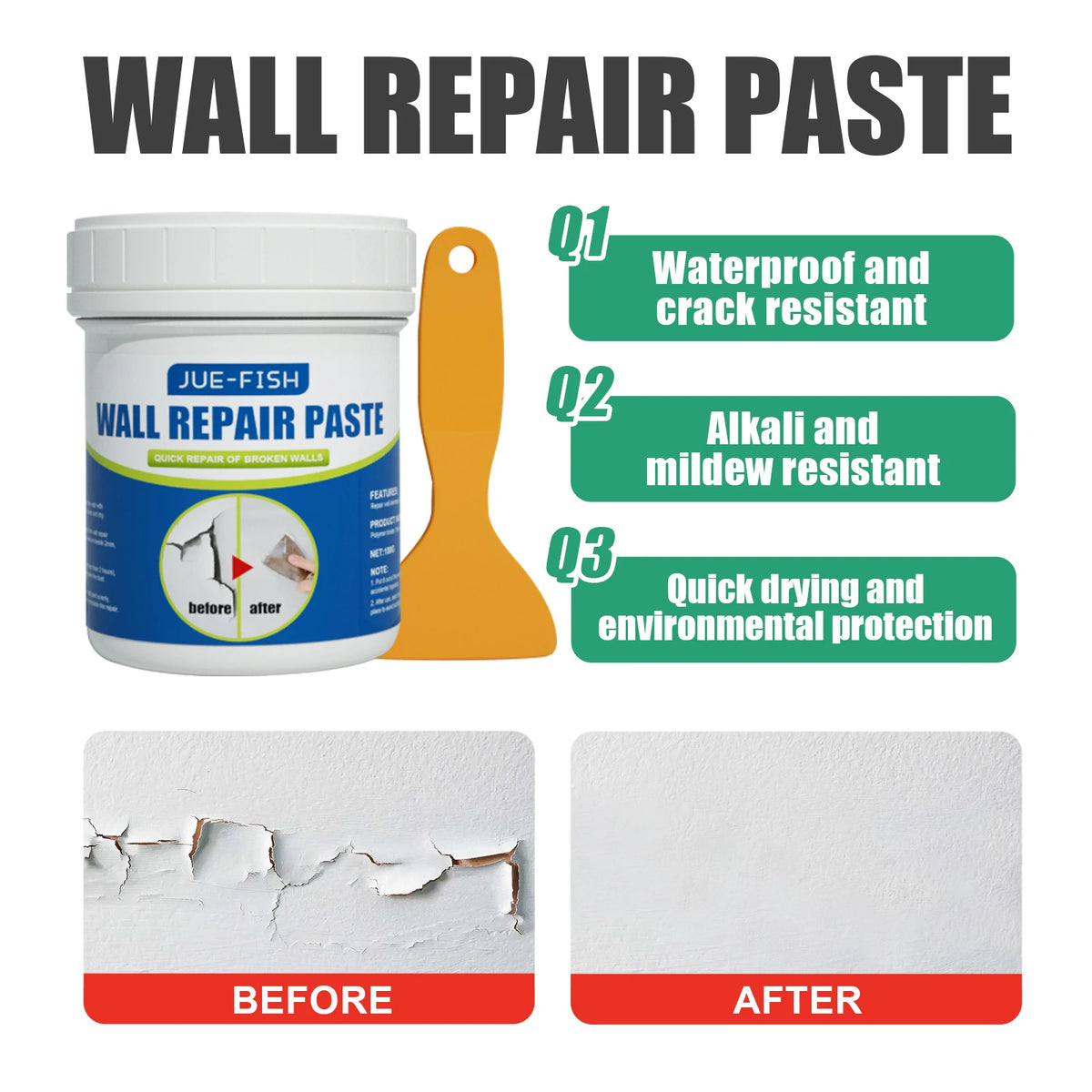 DIY Wasserfeste Reparaturpaste und Spachtel-Set