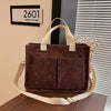 Strawberry Bowknot Canvas Tote Bag
