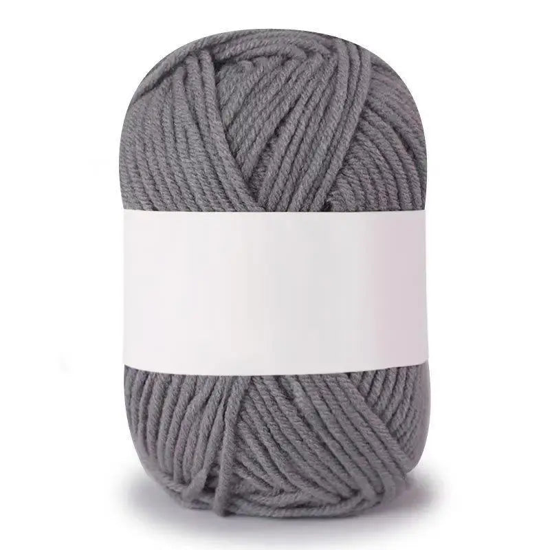 Soft Milk Cotton Knitting Yarn – Anti-Pilling 4ply Yarn for Crochet & Knitting