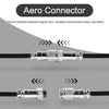 Coiled USB-C Cable for Mechanical Keyboards with Aviator Connector