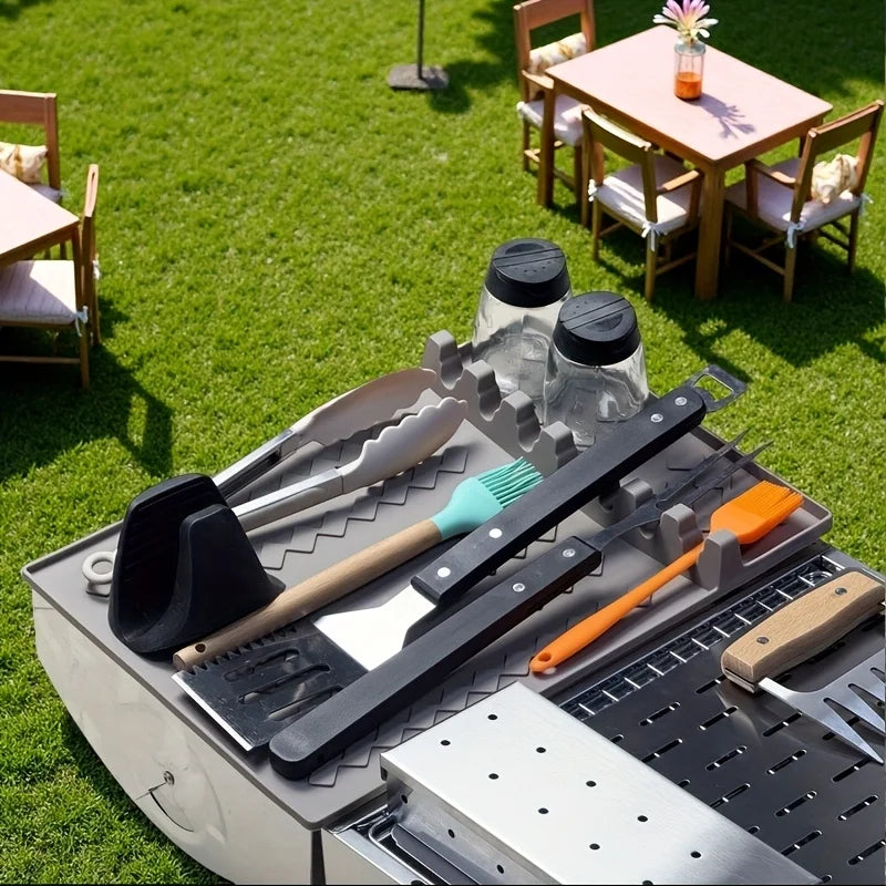 Non-Stick Silicone BBQ Mat with Drip Tray