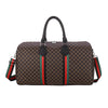 Large Capacity Women's Travel Duffel Tote with Plaid Design