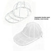 White double-layer bracket and a white mesh hat cleaning cage for washing machine