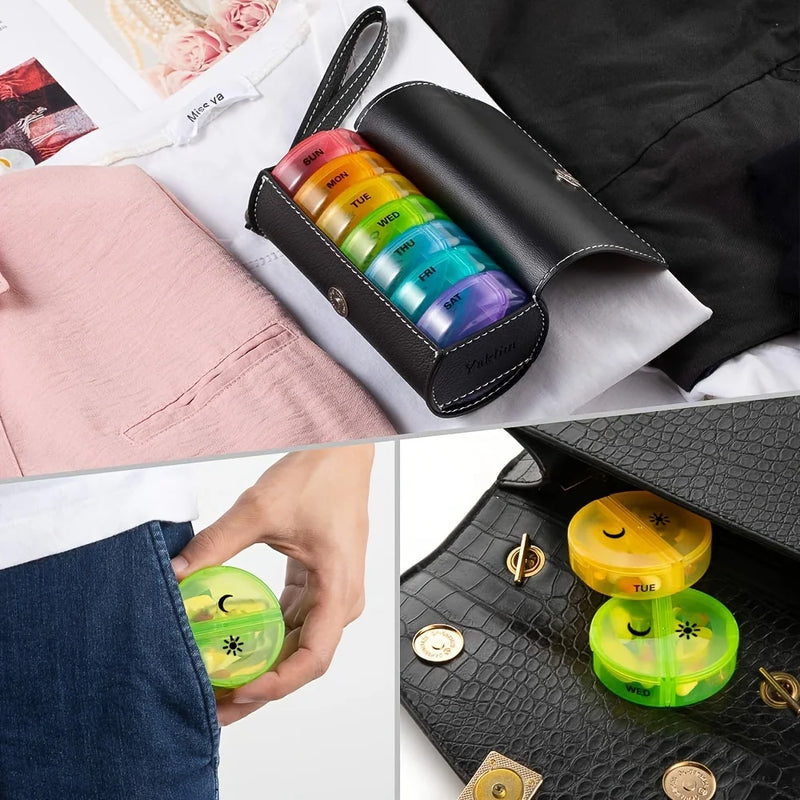 Weekly AM/PM Pill Organizer with Travel Case