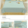 Lightweight Washed Cotton Quilt Set – Breathable Summer Bedding with Printed Pattern
