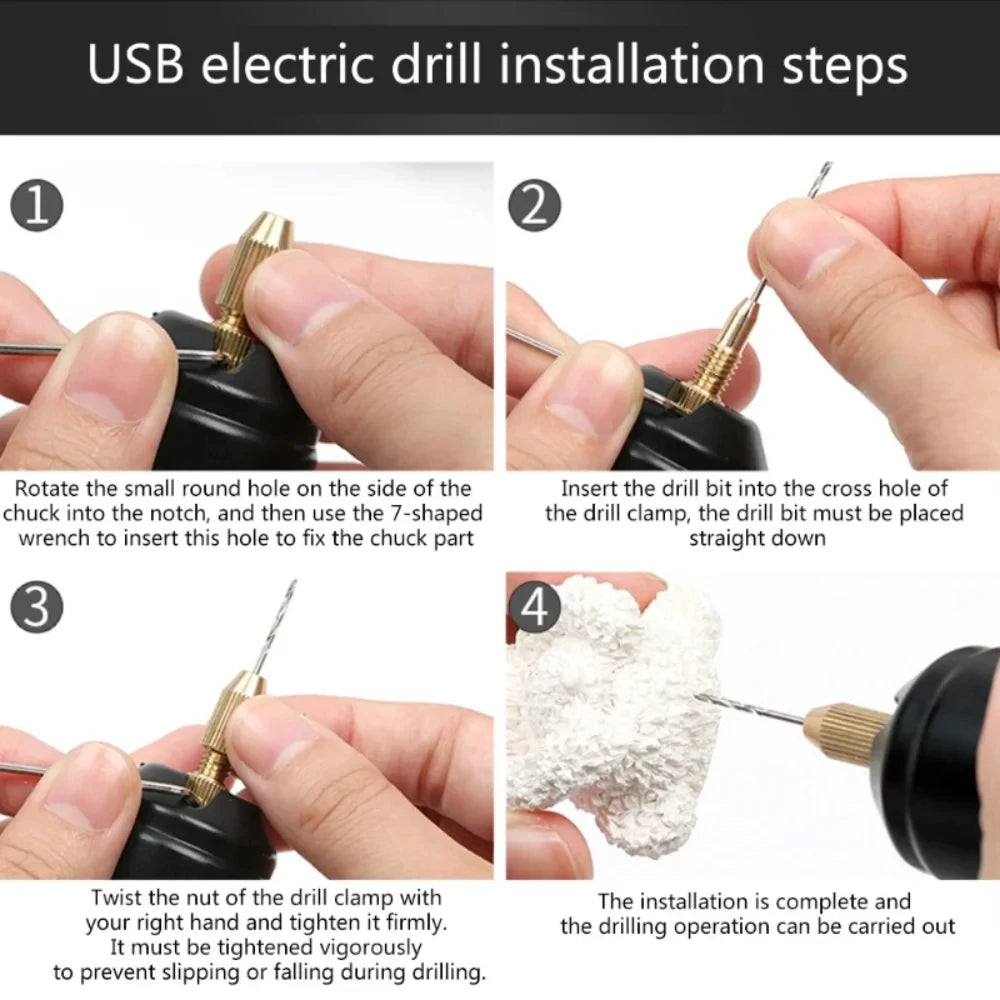 Mini Electric Drill for Jewelry Making & Precision Crafting