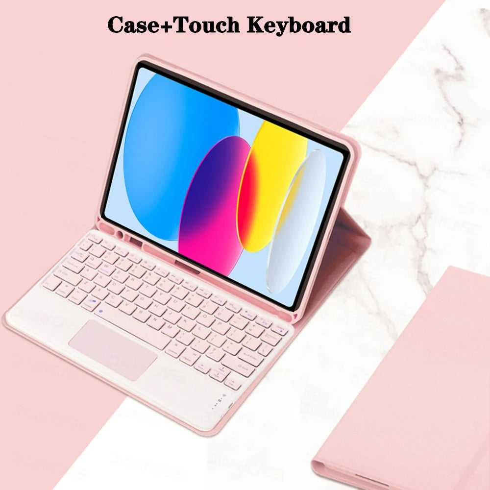 Detachable Keyboard Case for iPad 10th Gen and iPad 11th Gen (A16)