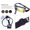 Clear crossbody bag with adjustable black strap and lemon accents