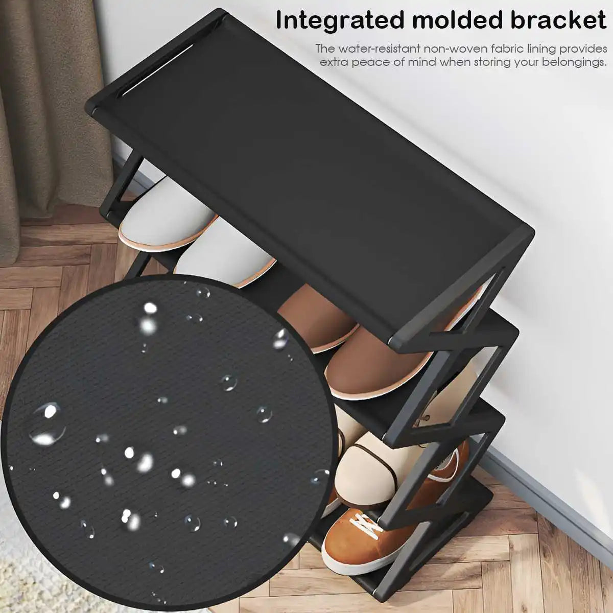 4-Tier X-Frame Shoe Storage Rack