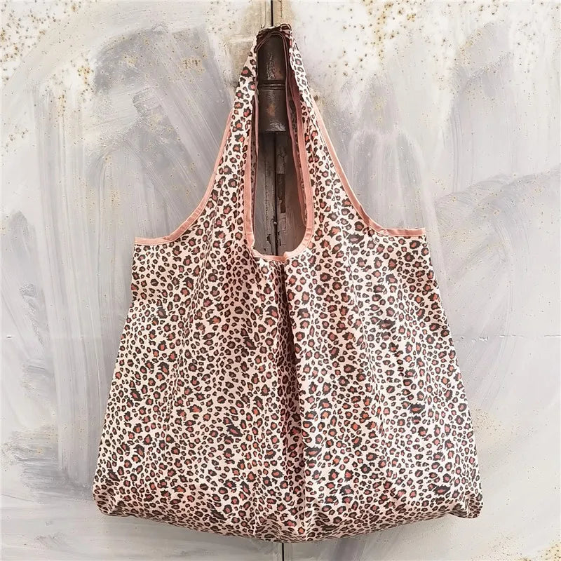 Foldable Eco-Friendly Shopping Bag with Cartoon Print