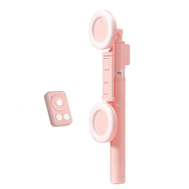 Selfie Stick Tripod with Ring Light and Wireless Remote