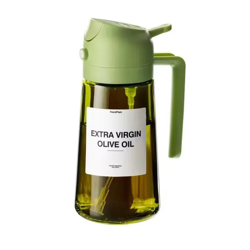 2-in-1 Öl-Sprühflasche & Dosierflasche aus braunem Glas