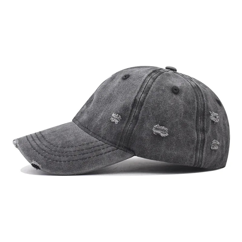 Casquette de baseball en coton lavé vintage